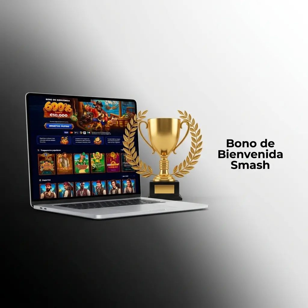 Bono de bienvenida Smash: 600% tragaperras hasta 10.000 EUR y 250% deportivas hasta 5.000 EUR