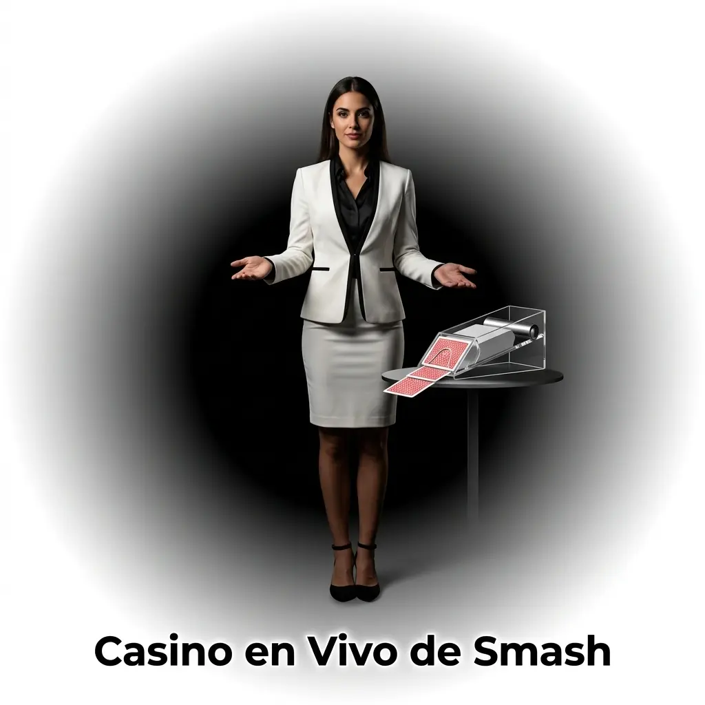 Jugadores disfrutando del casino en vivo de Smash con croupiers reales en HD, ruleta, blackjack y game shows