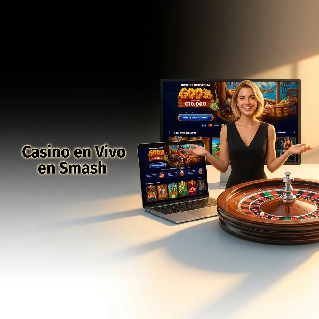 Casino en vivo Smash con crupiers profesionales de Evolution Gaming: ruleta, blackjack, baccarat y game shows 24/7