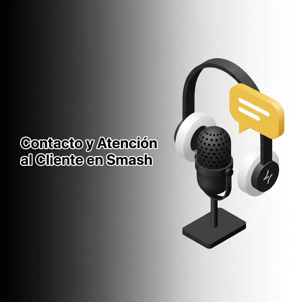 Atención al cliente Smash disponible 24/7 con chat en vivo, correo electrónico y sección FAQ para usuarios en España.