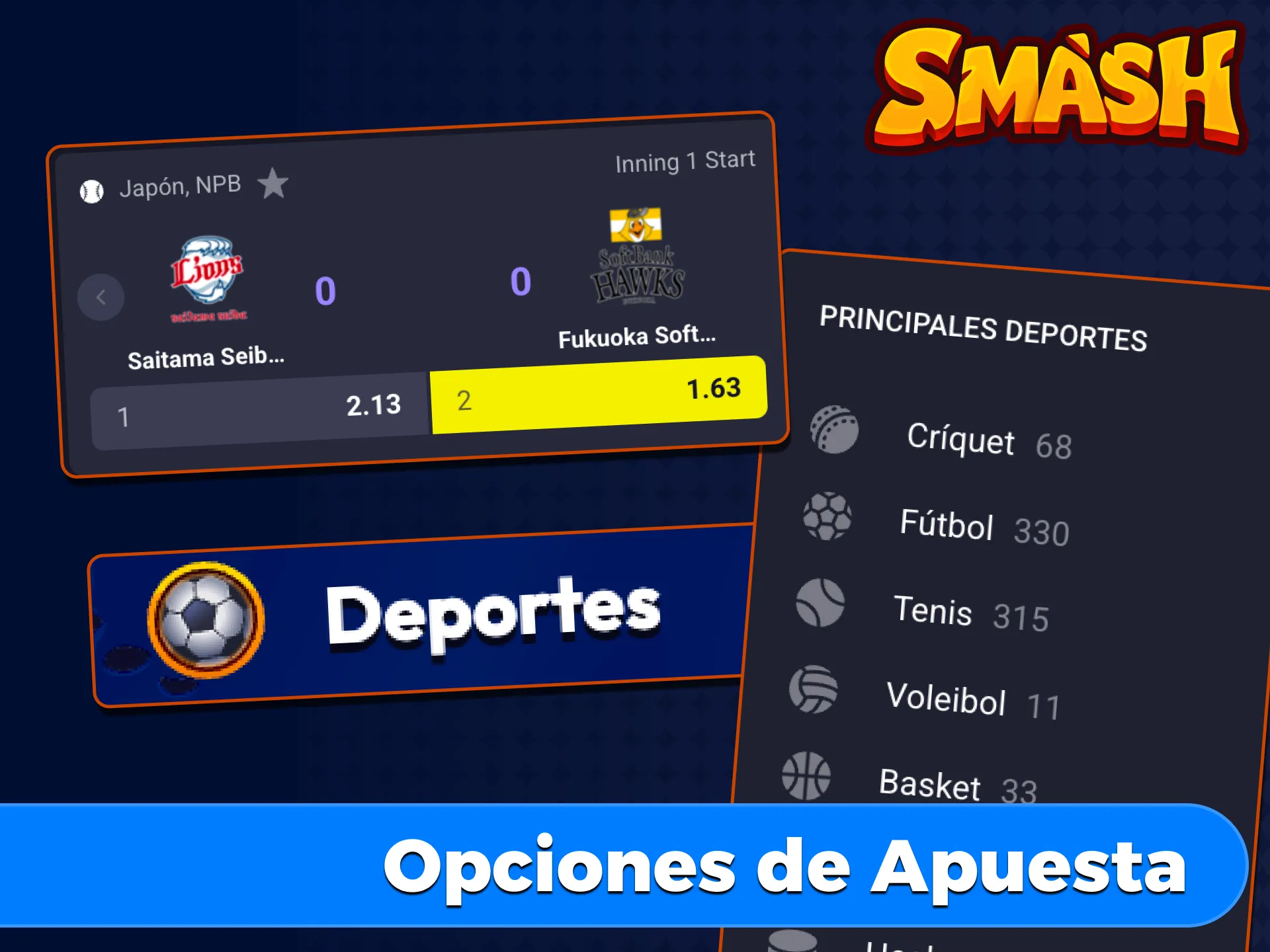 Descubre las opciones de apuesta más populares en el casino Smash.