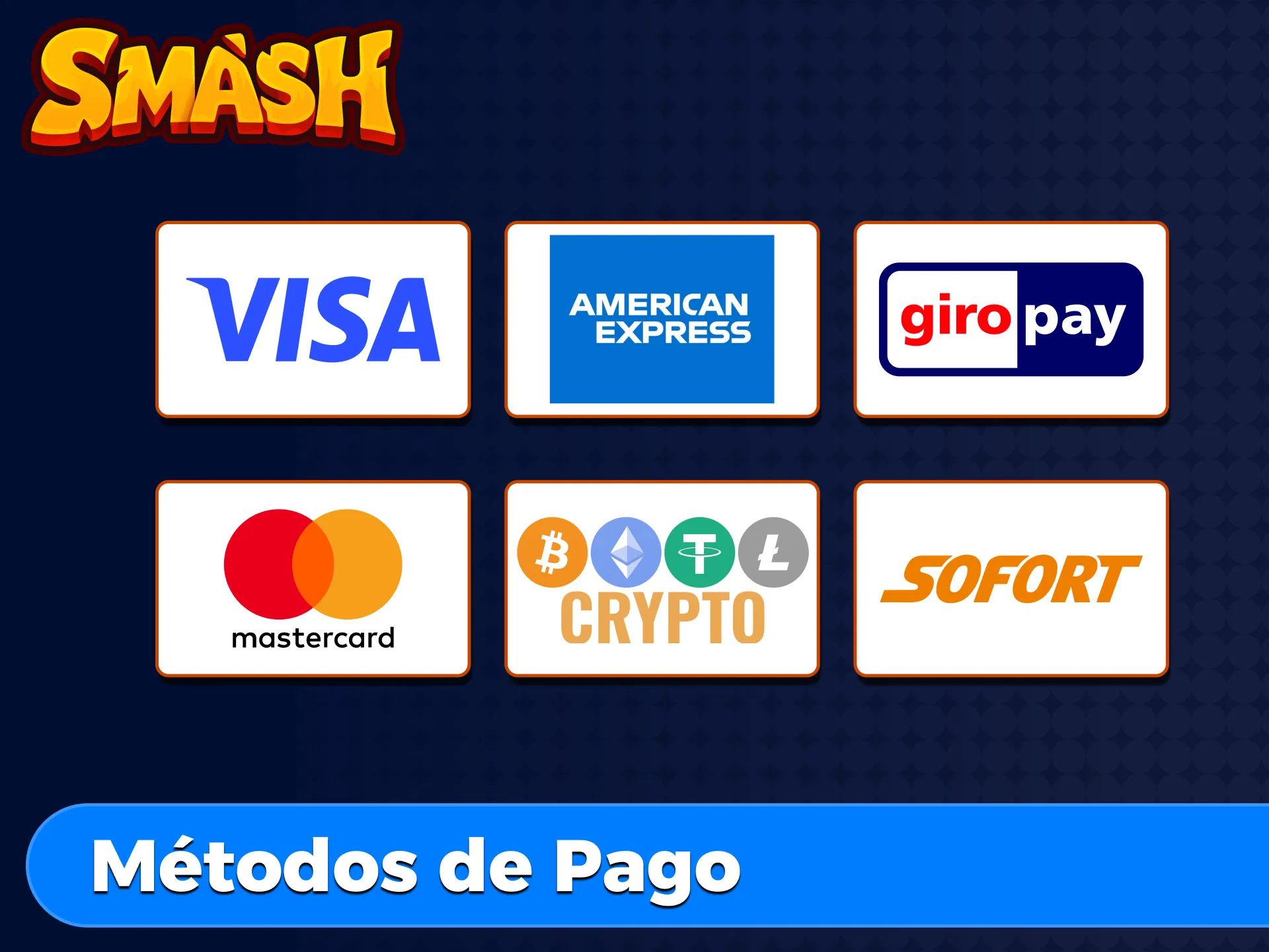 Descubre los métodos de pago seguros disponibles en el casino Smash.
