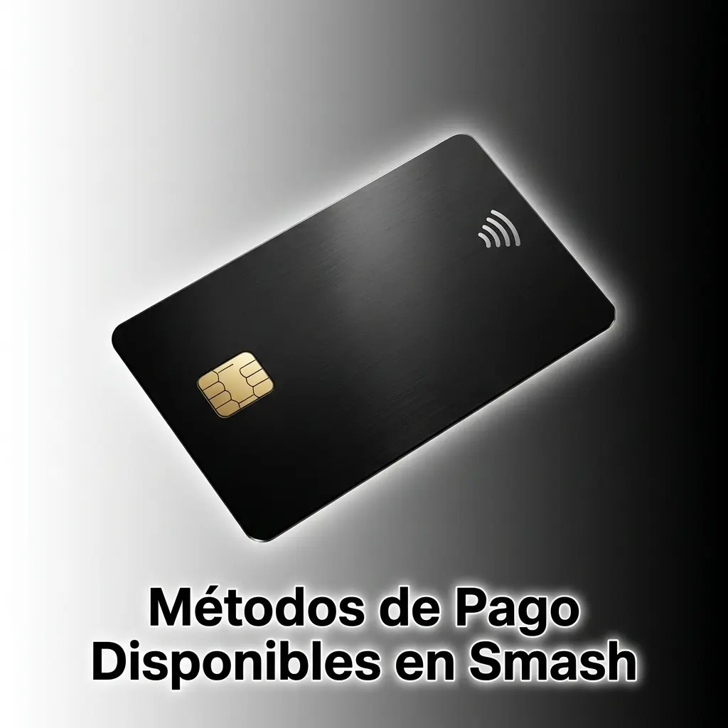 Métodos de pago en Smash: Visa, MasterCard, Amex, criptomonedas y más con cifrado SSL y depósitos desde 10 EUR