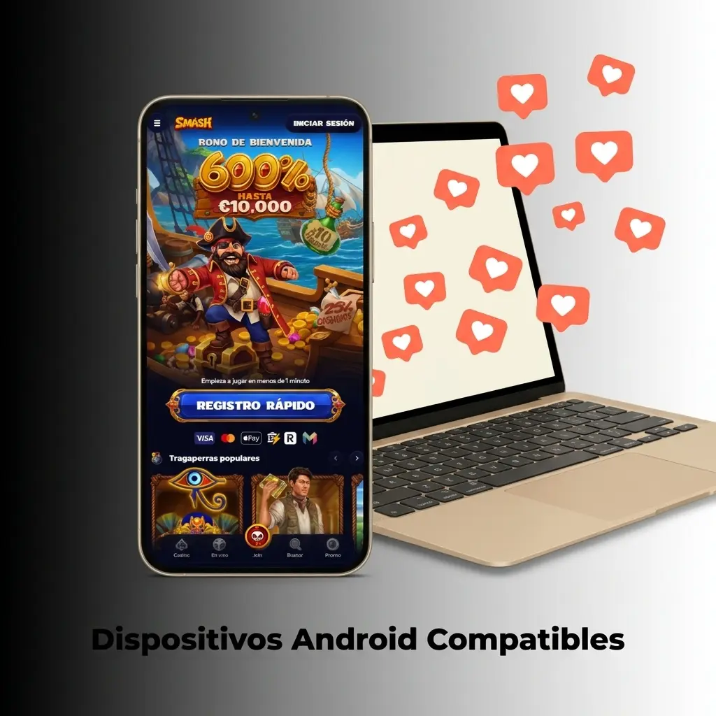 Dispositivos Android compatibles con Smash: Samsung, Xiaomi, OPPO, OnePlus, Huawei, Motorola, Sony y Google Pixel