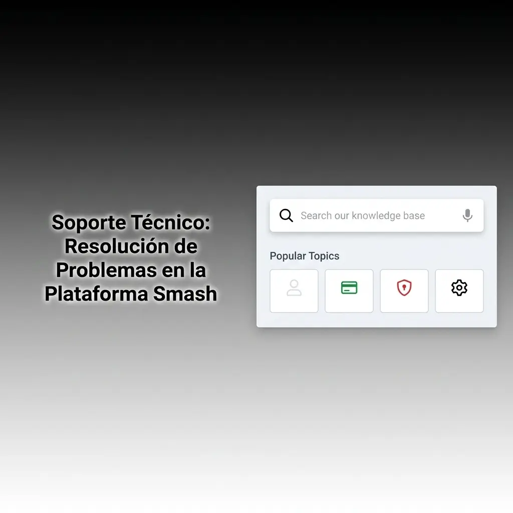 Soporte técnico de Smash: resolución de errores de cuenta, pagos y juegos con atención 24/7