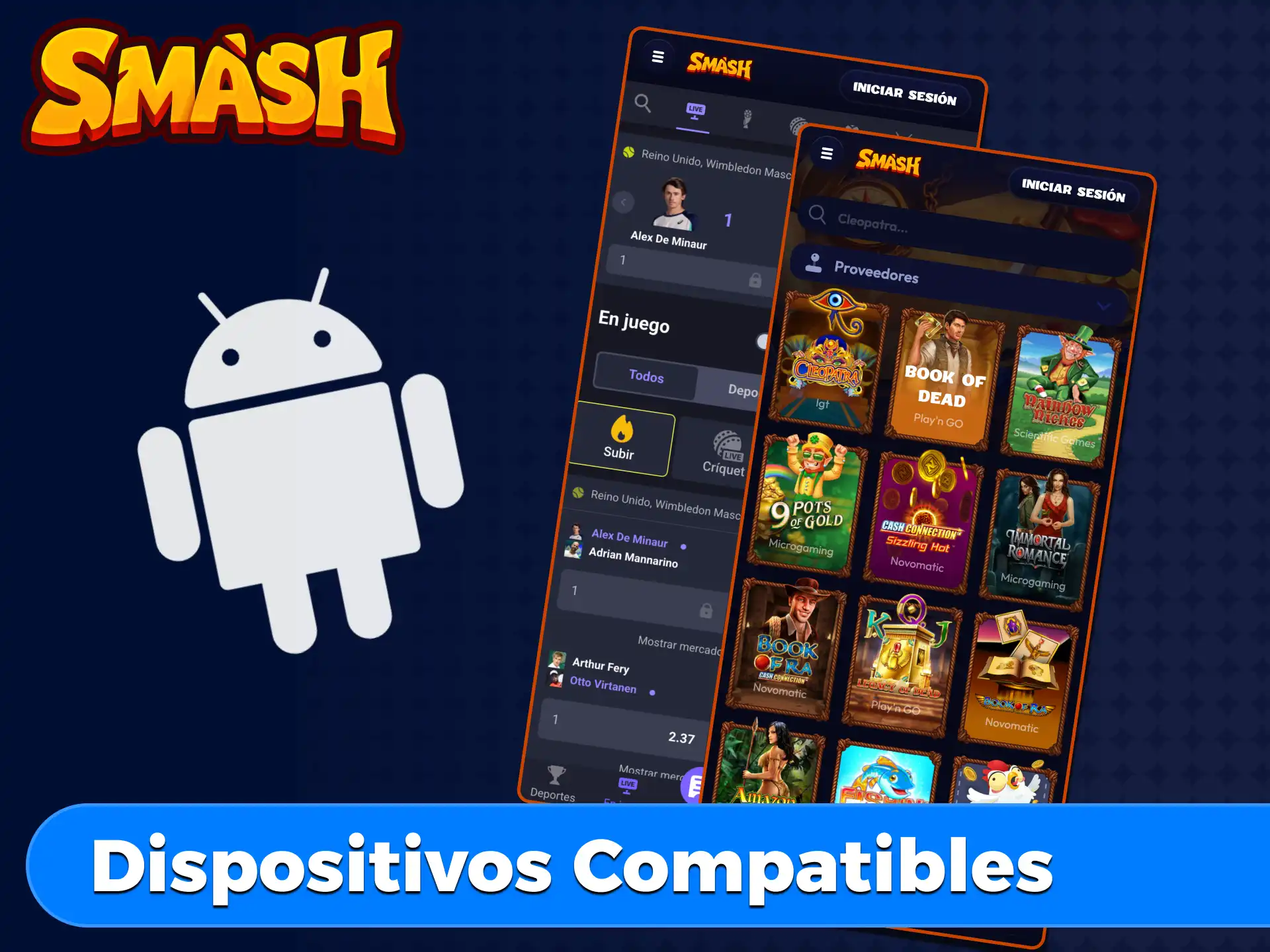 Revisa los dispositivos Android compatibles para instalar la PWA de Smash.