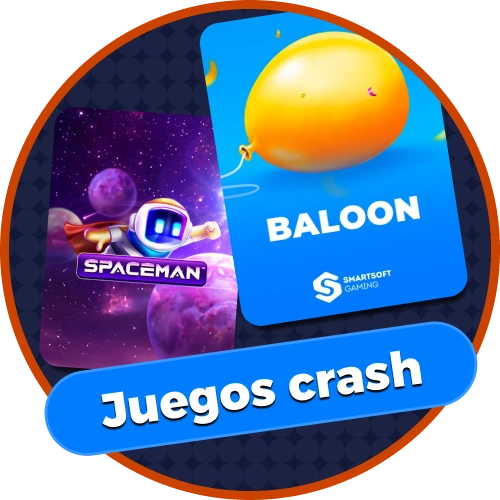 Juega a los dinámicos juegos crash y multiplica tu apuesta en Smash.
