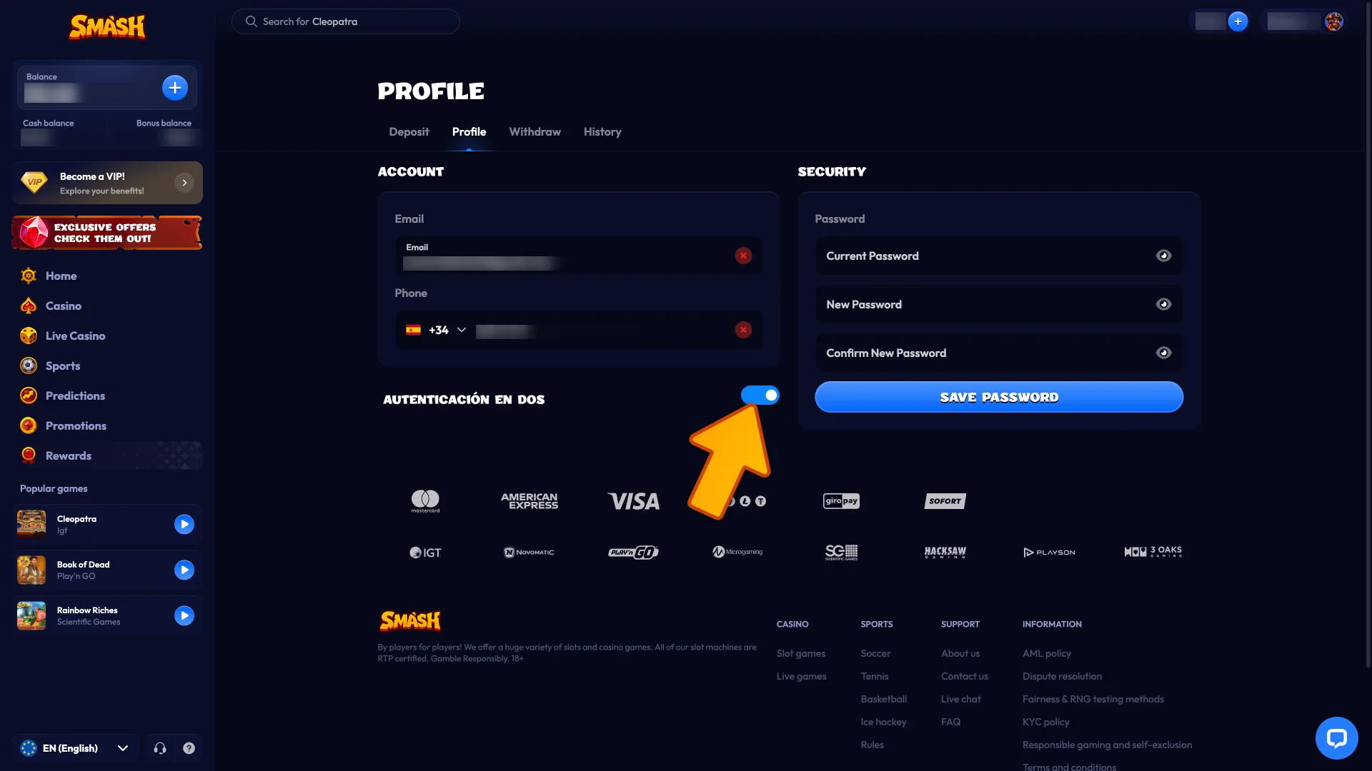 Activa la verificación de seguridad adicional en tu perfil de Smash hoy.